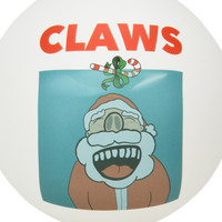 Claws Movie Poster Parody Fun Glass Christmas Ornaments