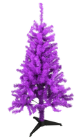 
              Purple Halloween/Christmas Tree 4 Feet Tall Decoration
            