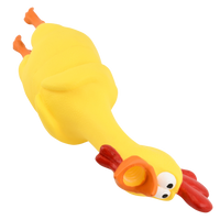 Hilarious Rubber Chicken Christmas Tree Topper - Large 14"