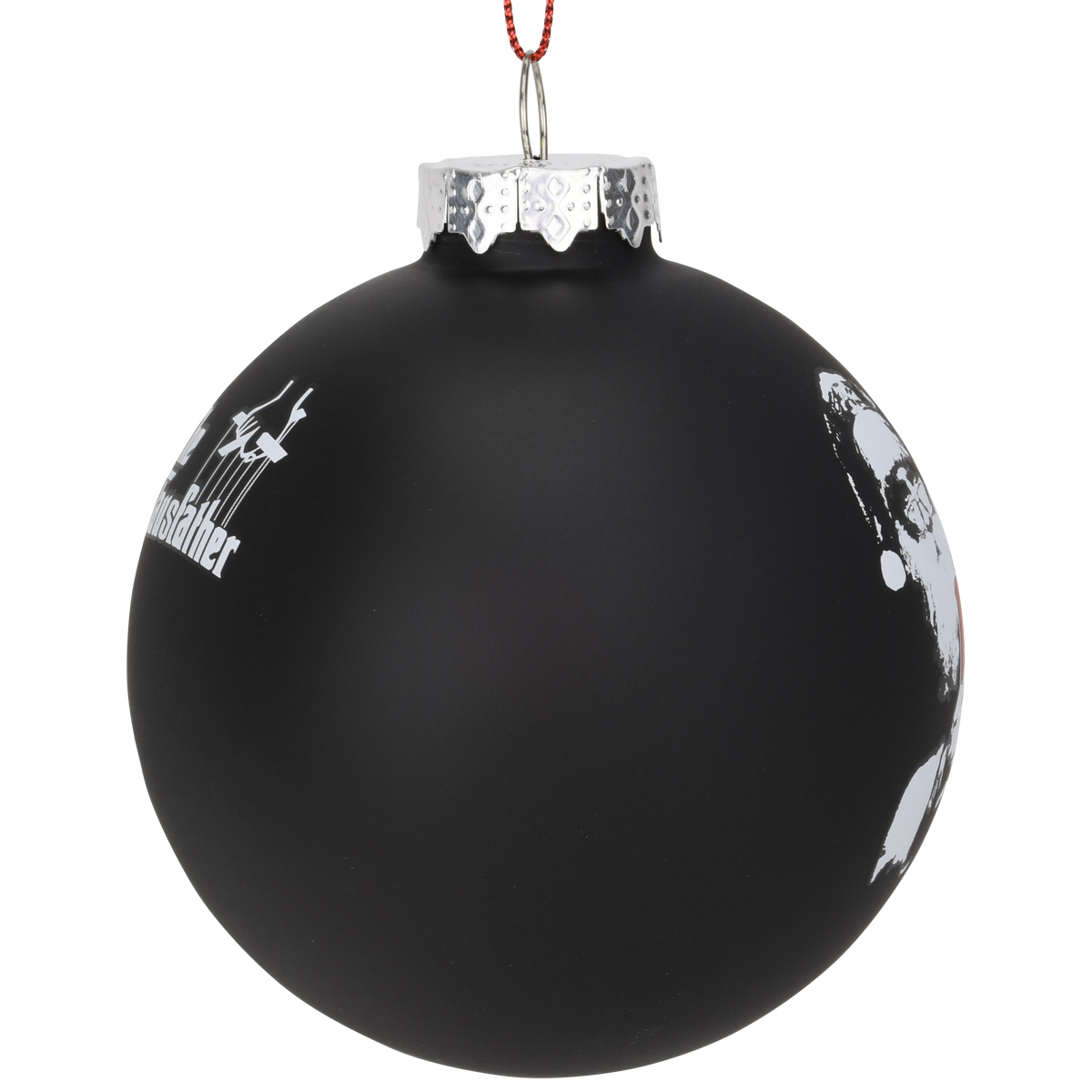 The Clausfather Movie Poster Parody Funny Glass Christmas Ornament