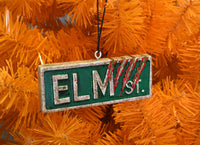 Elm St. Street Sign Halloween Ornament Creepy Decoration