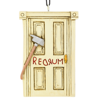 Creepy Door with an Axe Through it Halloween / Christmas Ornaments