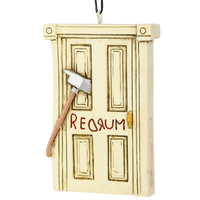 Creepy Door with an Axe Through it Halloween / Christmas Ornaments