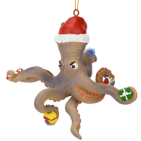 Christmas Kraken Sea Creature Ornament Octopus / Giant Squid