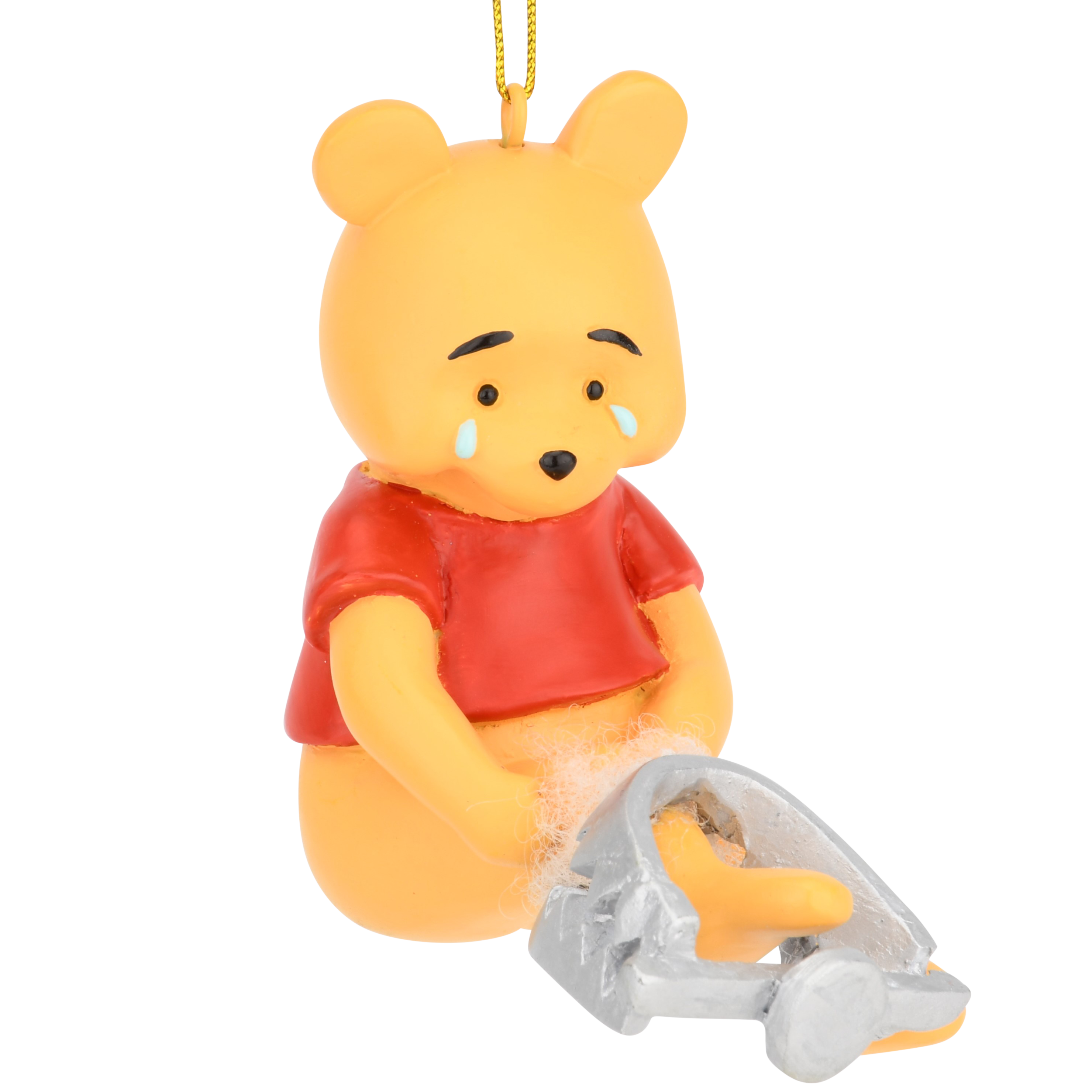 Winne The Pooh Caught in a Bear Trap Funny Christmas Ornament Decoration