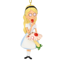 Alice in Wonderland Eating Magic Mushrooms Funny Christmas Ornaments