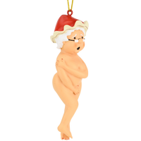Naked Mrs. Claus Funny Nude Christmas Ornament Decoration