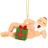 Seductive Santa Funny Naughty Christmas Ornament Decoration