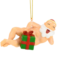 Seductive Santa Funny Naughty Christmas Ornament Decoration