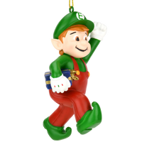 Super Elf Bros Fun & Unique Gamer Christmas Ornaments