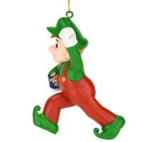 Super Elf Bros Fun & Unique Gamer Christmas Ornaments