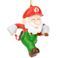 Super Santa Bros Fun & Unique Gamer Christmas Ornaments