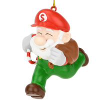 Super Santa Bros Fun & Unique Gamer Christmas Ornaments