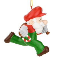 Super Santa Bros Fun & Unique Gamer Christmas Ornaments