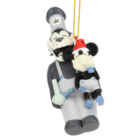 Stoned Boat Willie and Pete Funny Pot Smoking Christmas Ornament