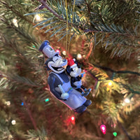 Stoned Boat Willie and Pete Funny Pot Smoking Christmas Ornament