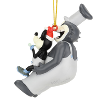 Stoned Boat Willie and Pete Funny Pot Smoking Christmas Ornament
