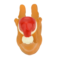 Playing Cat Christmas Ornament Display Holder 10" x 4.5" (Orange Cat)