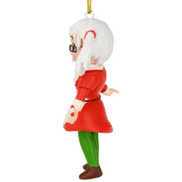 Anime Mrs. Claus Christmas Cartoon Character Ornament