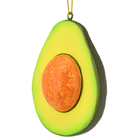Sliced Avocado with Pit Christmas Ornament Food Tree Decoration