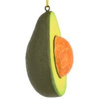 Sliced Avocado with Pit Christmas Ornament Food Tree Decoration