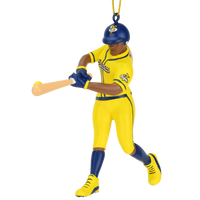Tree Buddees x Savannah Bananas Player Official Banana Ball Ornament - Limited Edition (Dark Tone Batter - Yellow Jersey)