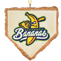Tree Buddees x Savannah Bananas Home Plate Ornament - Limited Edition