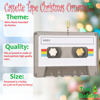 Cassette Tape Customizable Christmas Ornament
