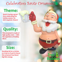 Celebration Santa™ - Beer Time Santa Claus Christmas Ornament