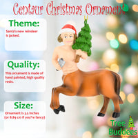 Centaur with a Christmas Tree and Axe Ornament