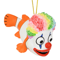 Clownfish Clown Christmas Ornament Funny Play on Words Decor