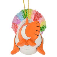 Clownfish Clown Christmas Ornament Funny Play on Words Decor