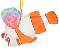 Clownfish Clown Christmas Ornament Funny Play on Words Decor