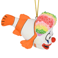 Clownfish Clown Christmas Ornament Funny Play on Words Decor