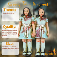 Creepy Twins Halloween / Christmas Ornaments