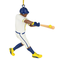 Tree Buddees x Savannah Bananas Player Official Banana Ball Ornament - Limited Edition (Dark Tone Batter - White Jersey)