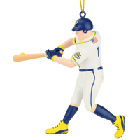 Tree Buddees x Savannah Bananas Player Official Banana Ball Ornament - Limited Edition (Light Tone Batter - White Jersey)