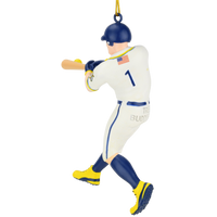 Tree Buddees x Savannah Bananas Player Official Banana Ball Ornament - Limited Edition (Light Tone Batter - White Jersey)