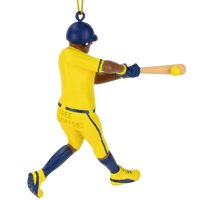 Tree Buddees x Savannah Bananas Player Official Banana Ball Ornament - Limited Edition (Dark Tone Batter - Yellow Jersey)