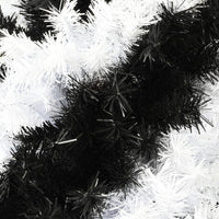 SALE - 4 Foot Black and White Swirl Colored Artificial Christmas / Halloween Tree