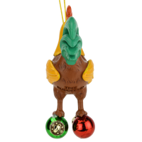 Cock and Bulbs Funny Christmas Ornament Decoration