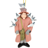 NYC Central Park Bird Pigeon Lady Christmas Ornament