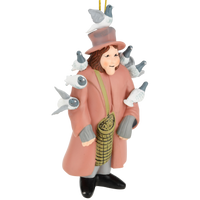 NYC Central Park Bird Pigeon Lady Christmas Ornament