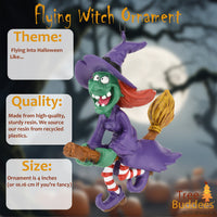 Flying Witch Halloween Ornament