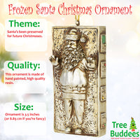 Santa Frozen in Carbonite Funny Star Wars Parody Christmas Ornament