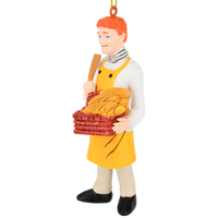 Ginger Bread Man Ornament Redhead Baker Hilarious Play on Words