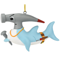 Hammerhead Shark Christmas Ornament Funny Play on Words