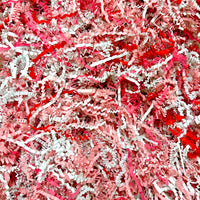 1 Pound of Valentine's Day Themed Crinkle Paper Shred for Gift Baskets and Packaging