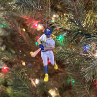 Tree Buddees x Savannah Bananas Player Official Banana Ball Ornament - Limited Edition (Dark Tone Batter - White Jersey)