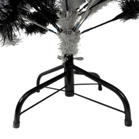 SALE - 4 Foot Black and White Swirl Colored Artificial Christmas / Halloween Tree